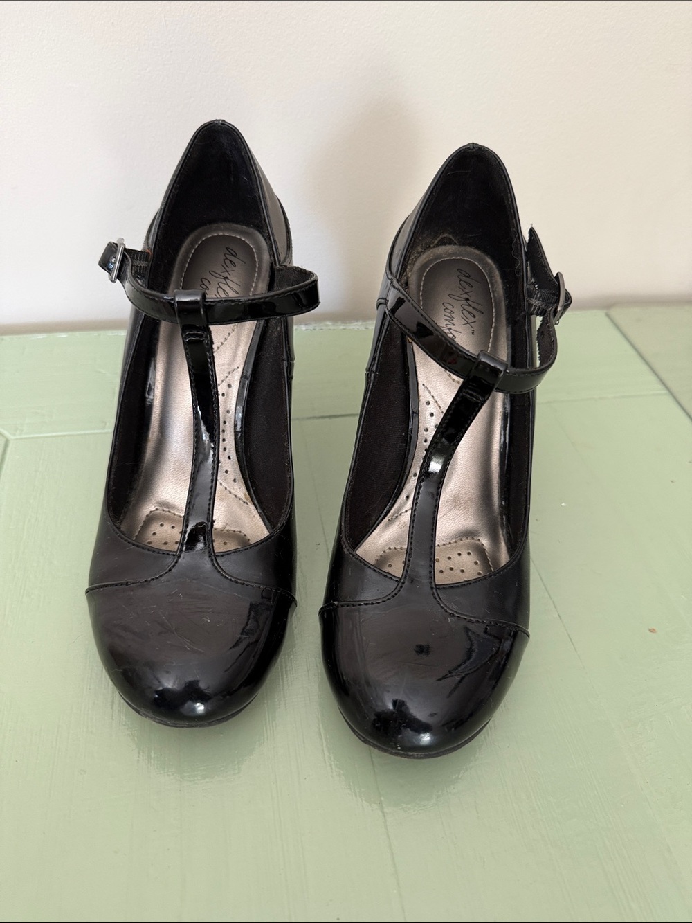 Dexflex T-strap heels